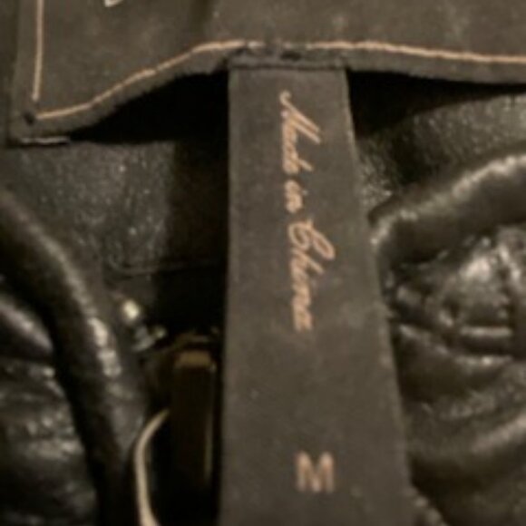 BCBGMaxAzria Cropped Leather Jacket with Rose Detailing - Picture 7 of 9